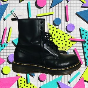 Black leather Doc Martens